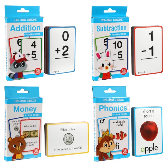 Early Educational Flash Cards 36Ct Packs